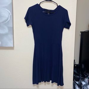Forever 21 Navy Ripped T-Shirt Dress